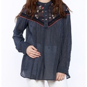 Free People Navy Tunic
